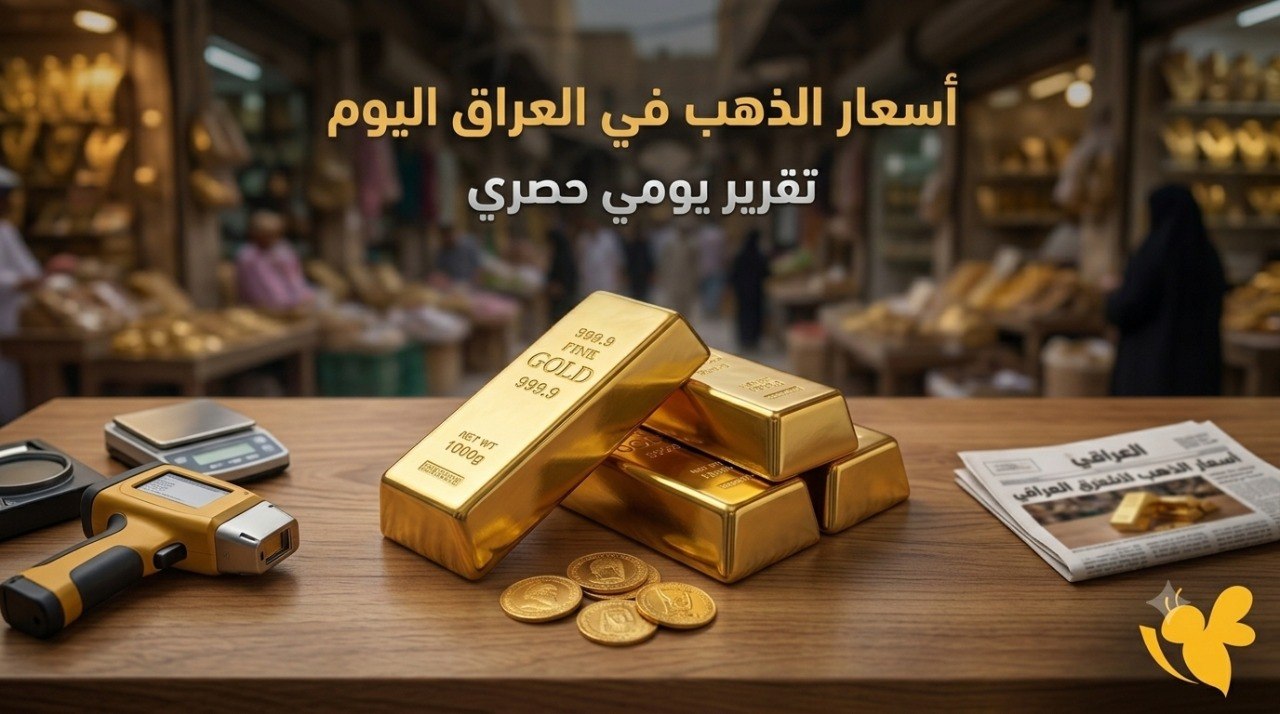 ارتفاع أسعار الذهب في العراق اليوم.. مثقال عيار 21 يتأثر بتحركات الأسواق العالمية