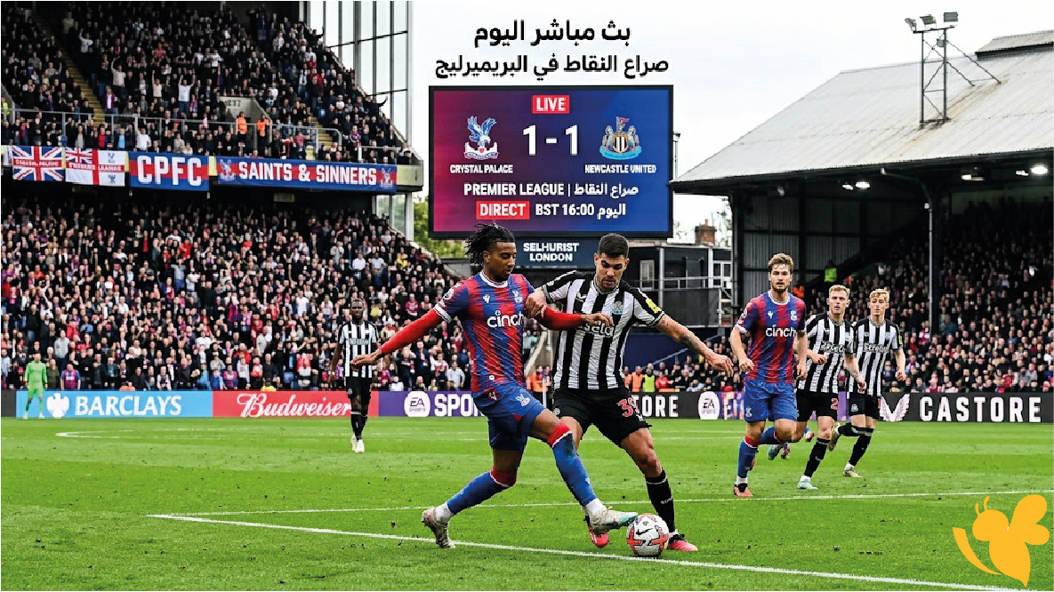 بث مباشر مباراة كريستال بالاس ضد نيوكاسل يونايتد اليوم في الدوري الإنجليزي بث مباشر مباراة كريستال بالاس ضد نيوكاسل يونايتد اليوم في الدوري الإنجليزي