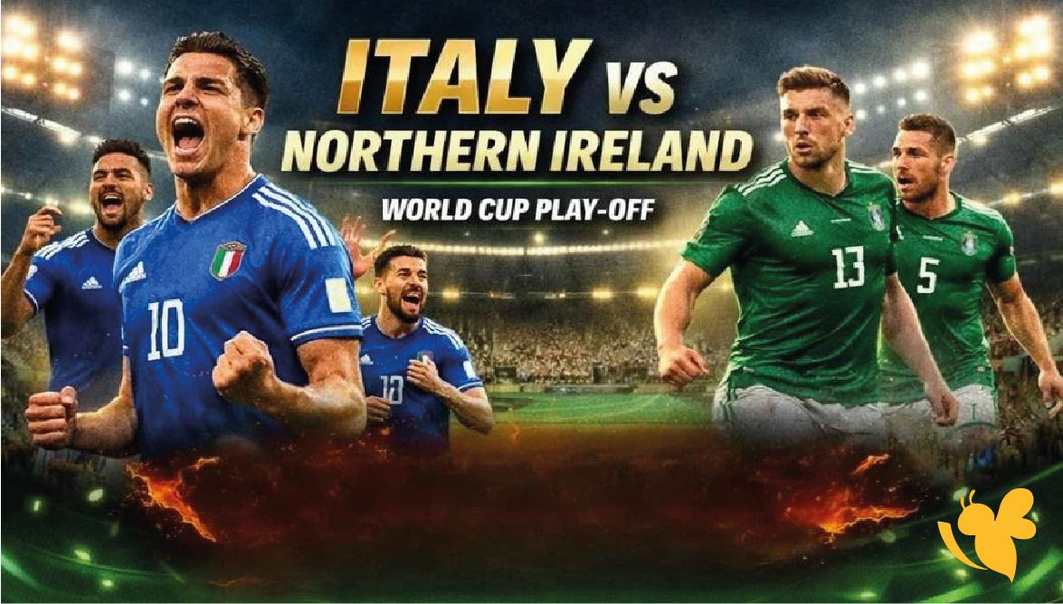 موعد مباراة إيطاليا ضد أيرلندا الشمالية اليوم والقنوات الناقلة &ndash; نصف نهائي الملحق الأوروبي 2026