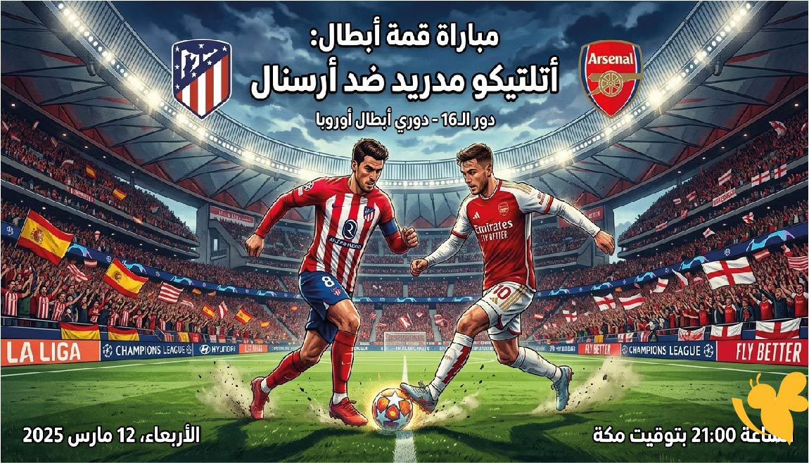 مواجهة الحسم.. أتلتيكو مدريد ضد أرسنال في قمة أوروبية مرتقبة