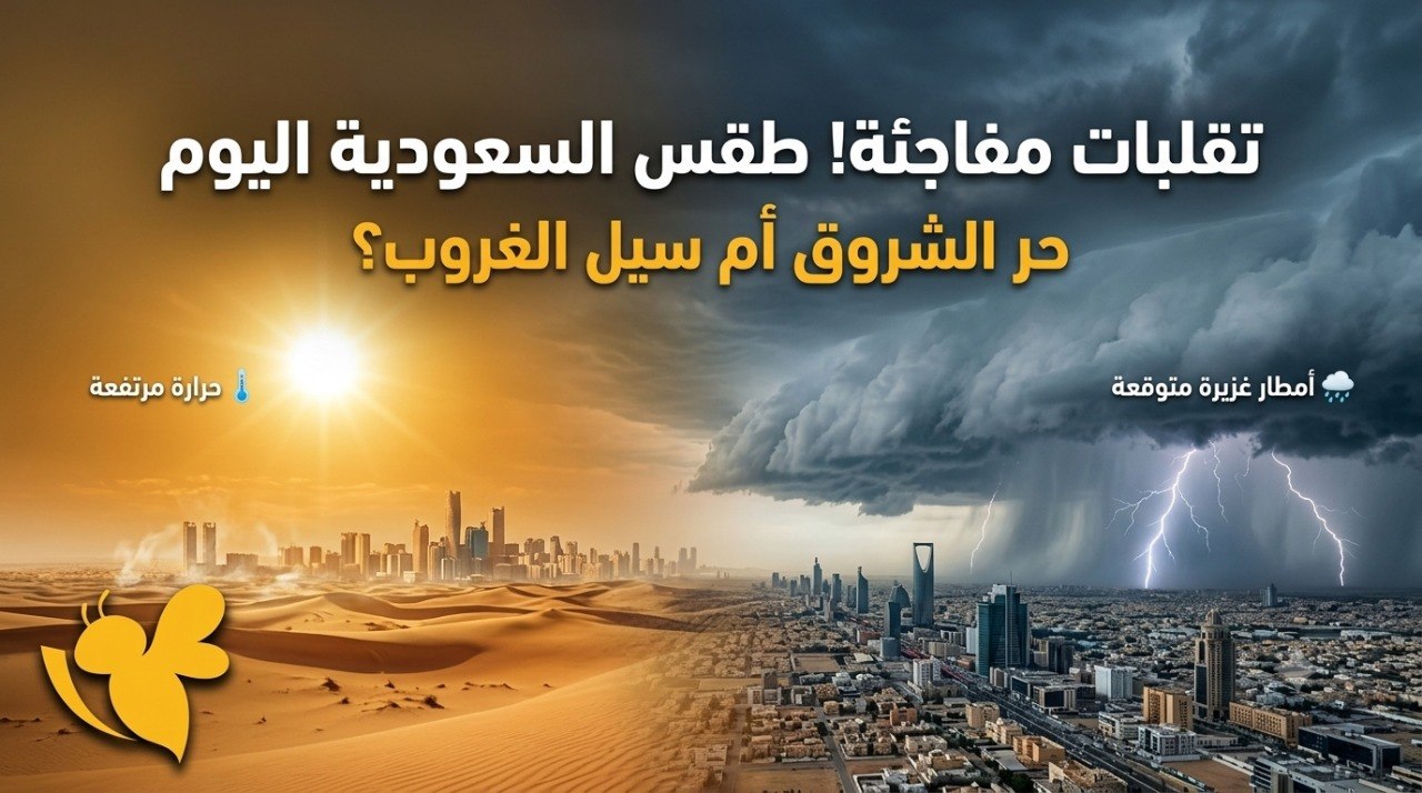 طقس السعودية اليوم الأحد.. أمطار على المرتفعات ودرجات حرارة قياسية في عدة مناطق طقس السعودية اليوم الأحد.. أمطار على المرتفعات ودرجات حرارة قياسية في عدة مناطق