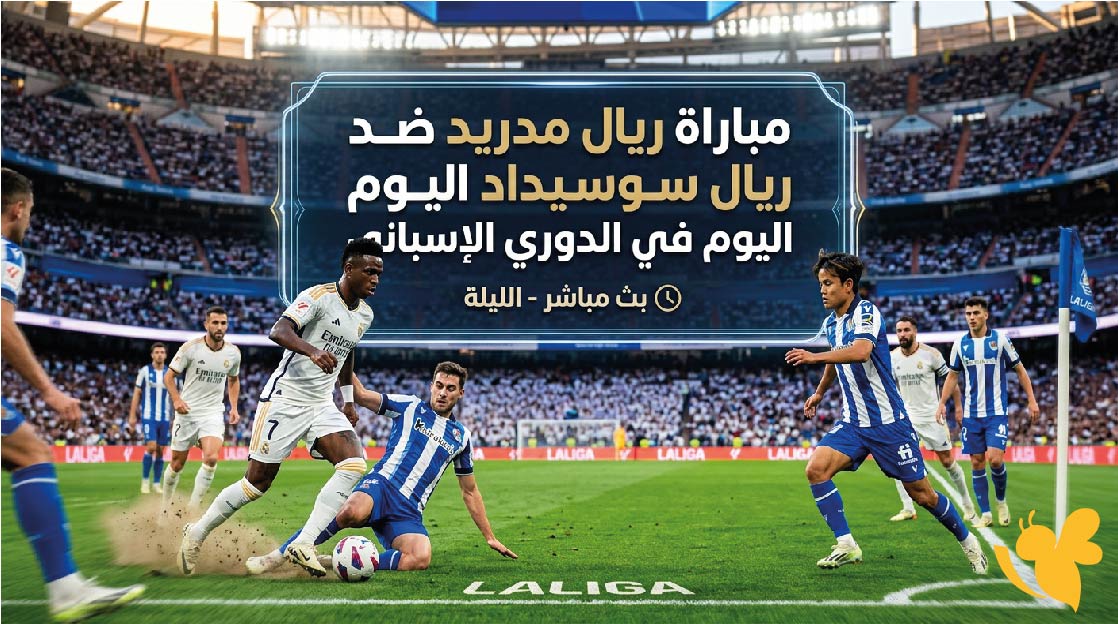 القنوات الناقلة لمباراة ريال مدريد ضد ريال سوسيداد اليوم في الدوري الإسباني
