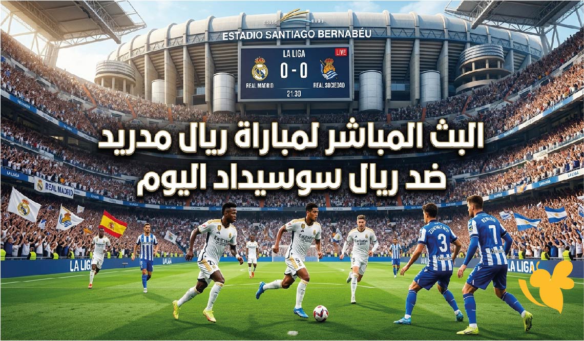 مشاهدة البث المباشر لمباراة ريال مدريد ضد ريال سوسيداد اليوم في الدوري الإسباني