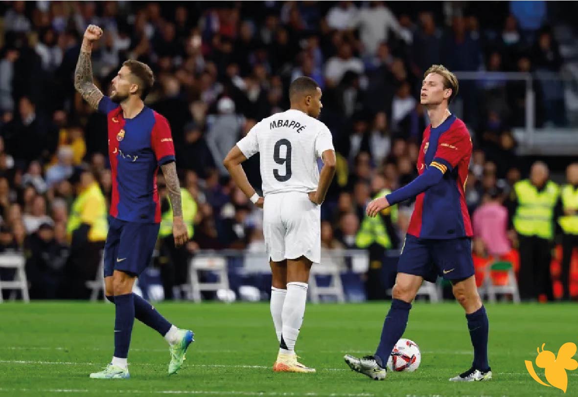 نتيجة وأحداث الشوط الأول من كلاسيكو الأرض بين ريال مدريد وبرشلونة في الدوري الإسباني