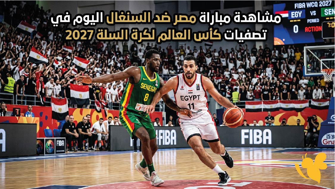 ترقبوا مشاهدة مباراة مصر ضد السنغال اليوم في تصفيات كأس العالم لكرة السلة 2027