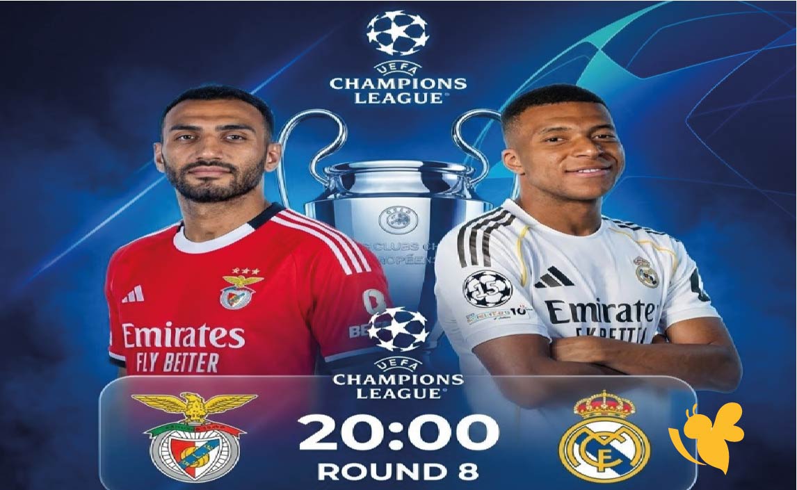 حصرياً شاهدوا مباراة ريال مدريد ضد بنفيكا في دوري أبطال أوروبا بث مباشر اليوم&nbsp;