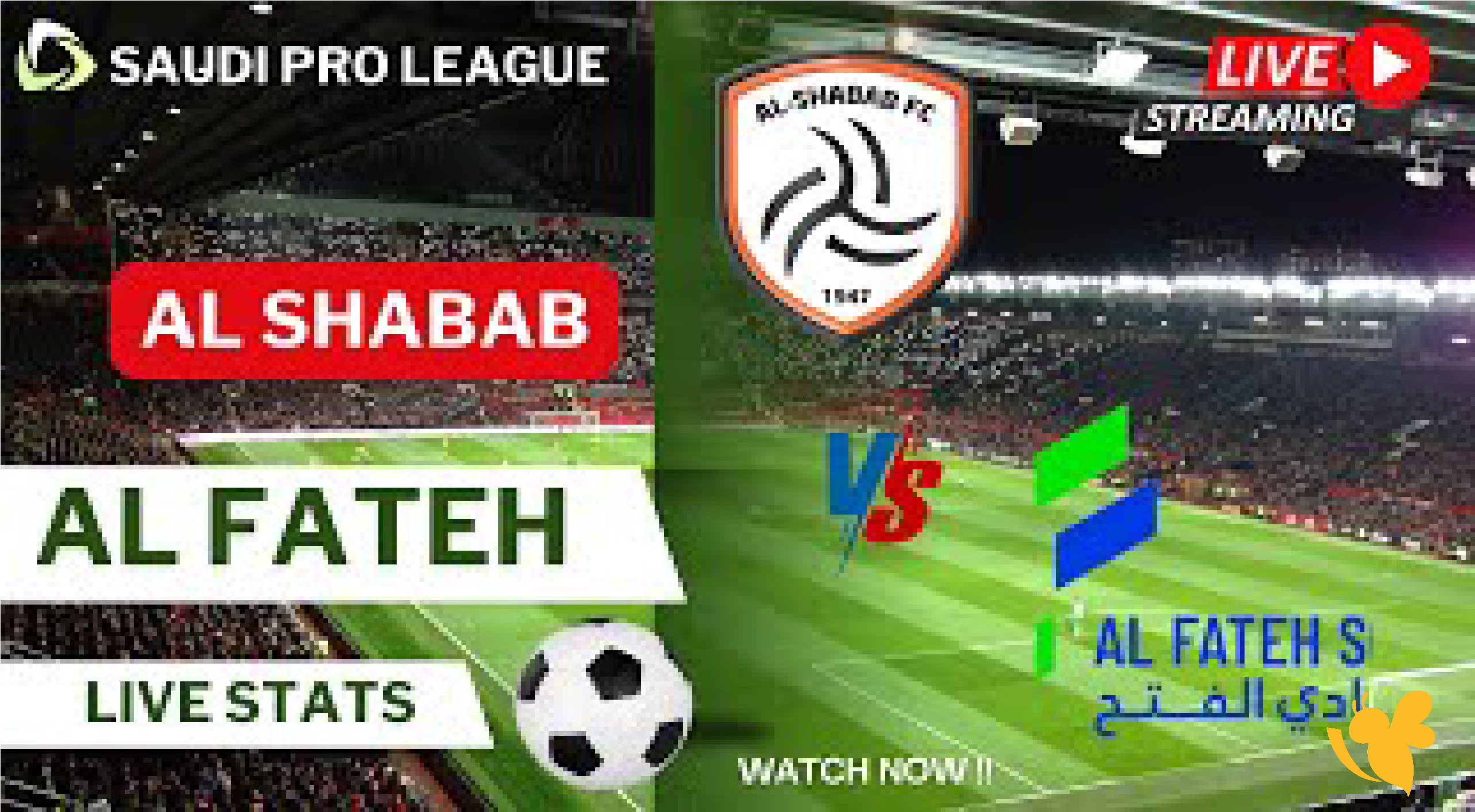 شاهد بث مباشر مباراة الشباب ضد الفتح السعودي في دوري روشن السعودي 2026