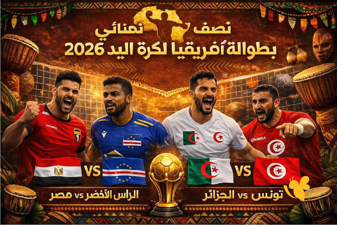 تابعوا كل لحظة من مباراة الجزائر وتونس اليوم مباشرة على Yalla Kora ضمن منافسات كأس أمم إفريقيا لكرة اليد.