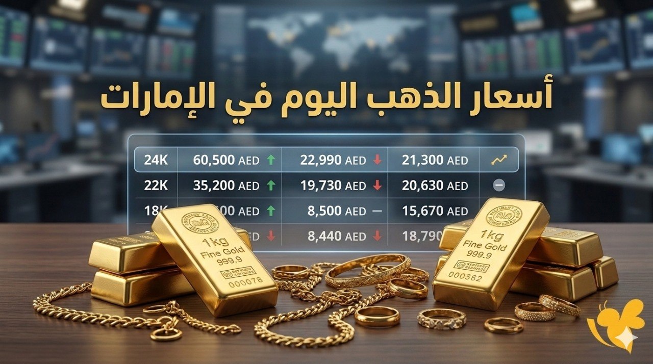 الذهب في الإمارات اليوم الإثنين.. عيار 24 يسجل 478 درهم