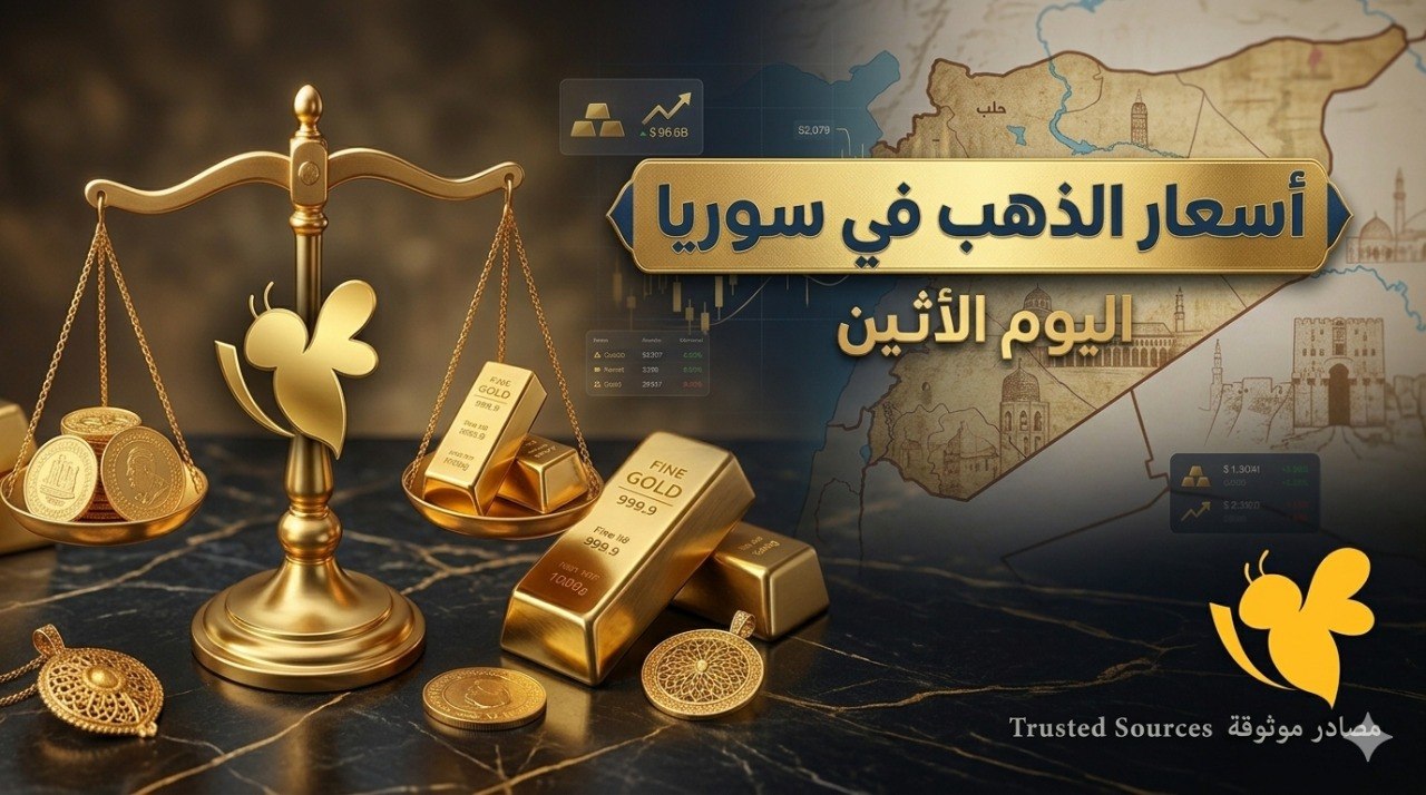 عيار 21 في سوريا اليوم الإثنين.. تعرف على سعر المبيع والشراء