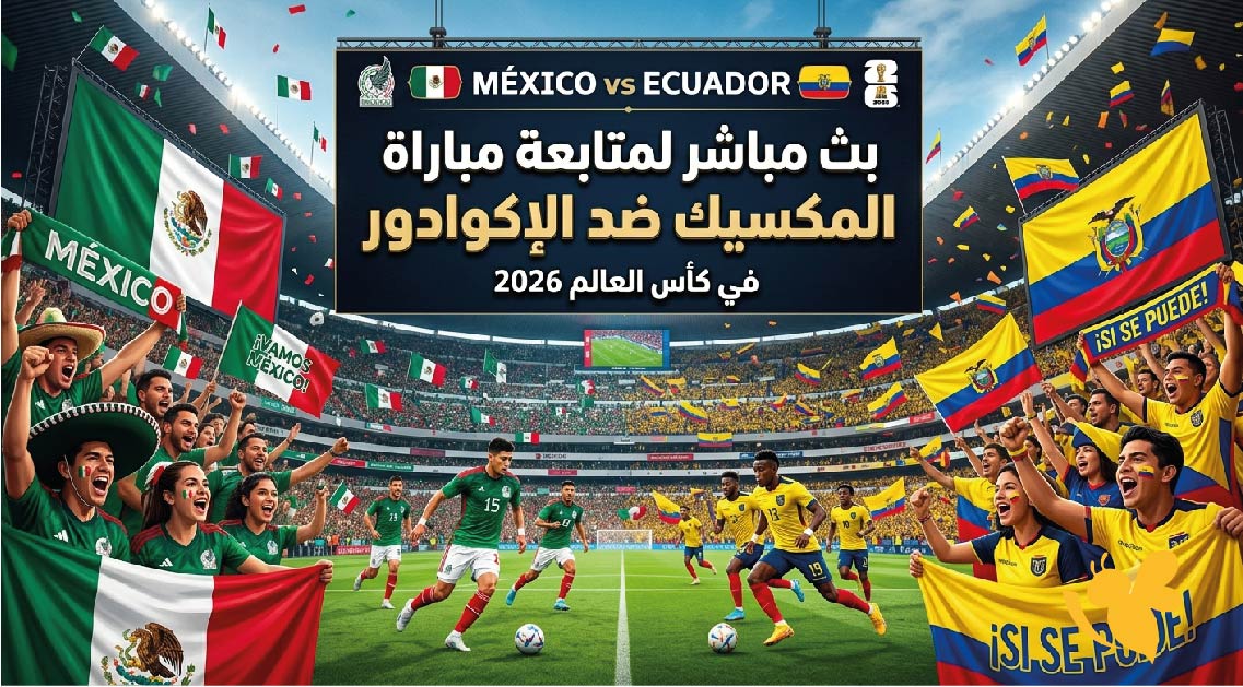حصرياً بث مباشر لمتابعة مباراة المكسيك ضد الإكوادور في كأس العالم 2026