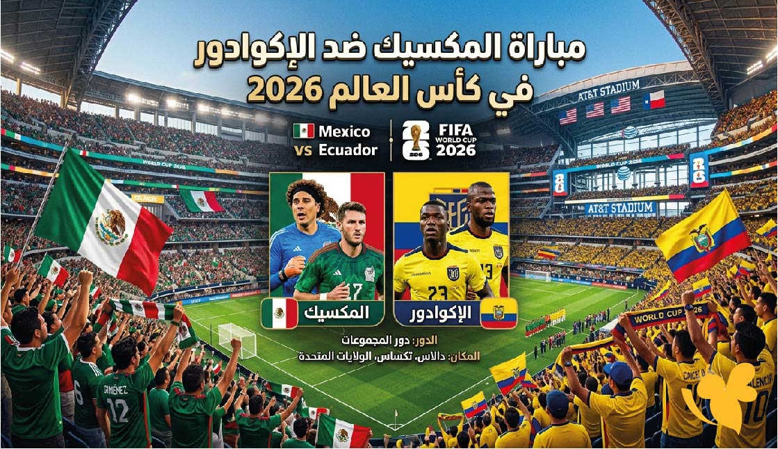 المكسيك ضد الإكوادور في كأس العالم 2026: الموعد والمشوار الكامل للفريقين