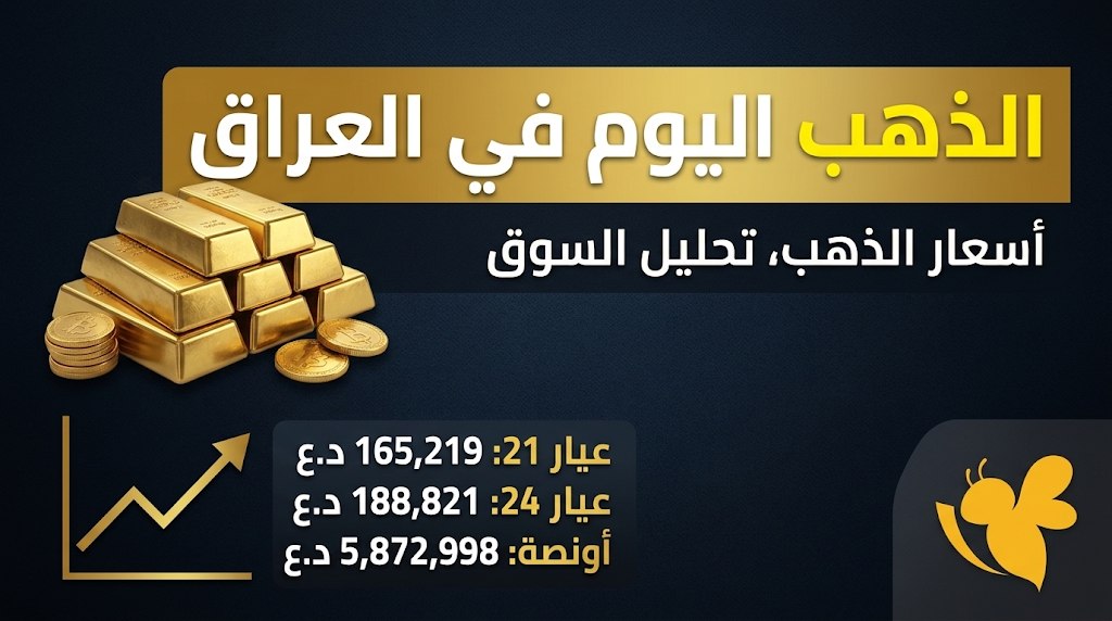 كم سعر غرام الذهب في العراق اليوم؟ قائمة أسعار جميع العيارات كم سعر غرام الذهب في العراق اليوم؟ قائمة أسعار جميع العيارات
